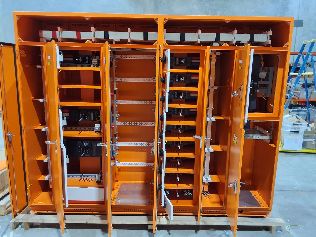 Main distribution board with labelled outgoing submains